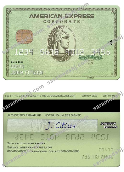 USA Massachusetts Radius bank american express green card